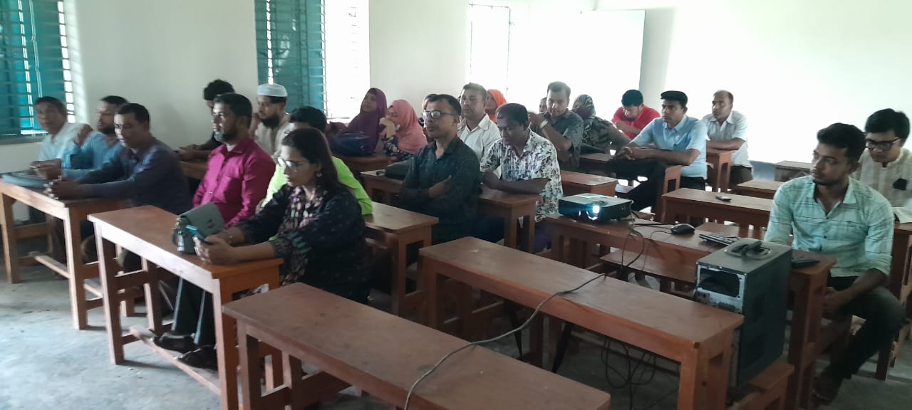 শোক দিবসে উপস্থিত সকল শিক্ষক - কর্মচারী, icmc, ichhali model college,imc
